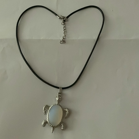 Opalite Turtle Necklace 🐢 - Picture 1 of 2